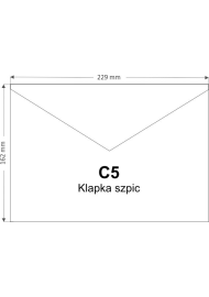 Koperta fakturowana C5 NK Acquerello Bianco Delta prążkowana biały 160g