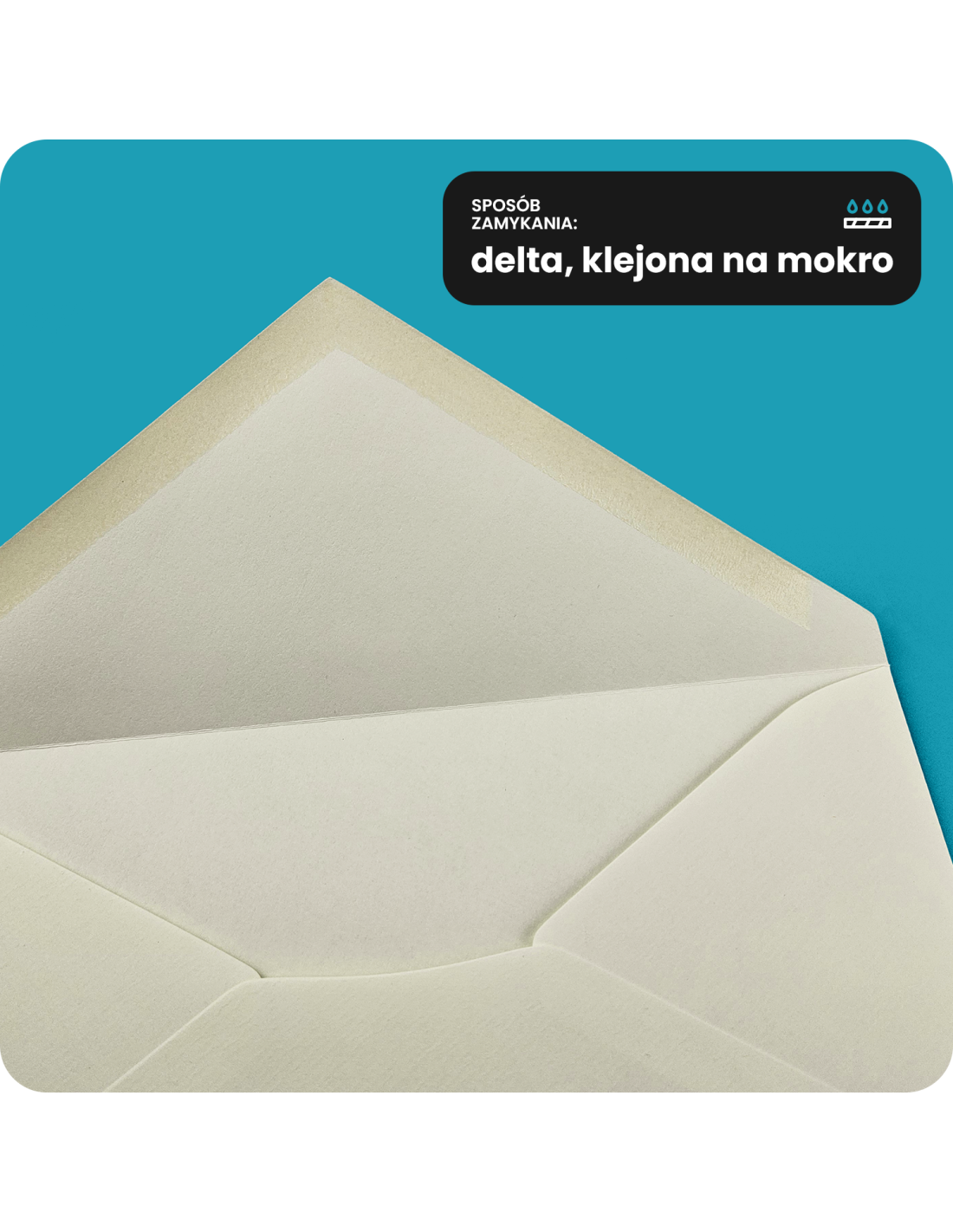 Koperta fakturowana C5 NK Acquerello Bianco Delta prążkowana biały 160g Koperta fakturowana C5 NK Acquerello Bianco Delta prążkowana biały 160g